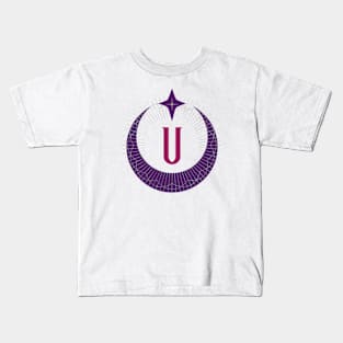 U - Moon Monogram Kids T-Shirt